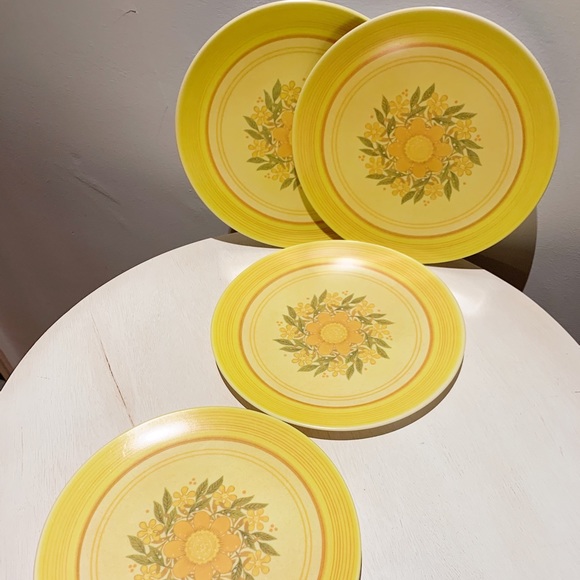 SOLD🚫 Vtg 60s Genuine Melamine Dinner Plates - Picture 3 of 9